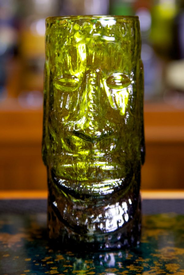 Moai Tiki Glass - Front